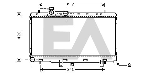 31R68054 EACLIMA Радиатор, охлаждение двигателя