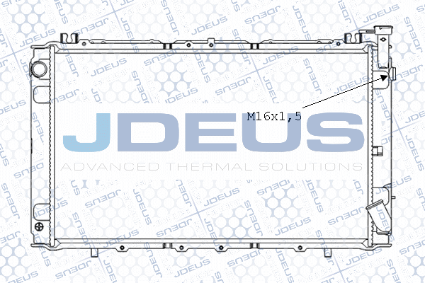 M019029A JDEUS Радиатор, охлаждение двигателя