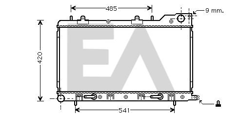 31R68024 EACLIMA Радиатор, охлаждение двигателя