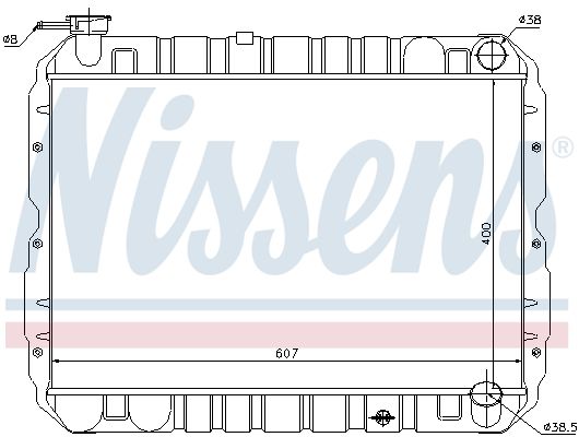 64652 NISSENS Радиатор, охлаждение двигателя