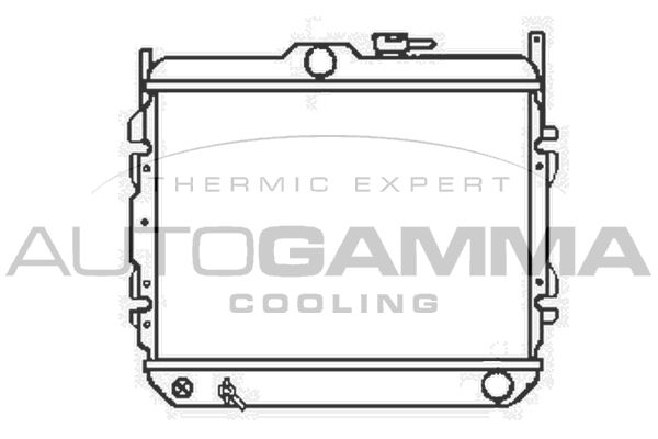 104060 AUTOGAMMA Радиатор, охлаждение двигателя