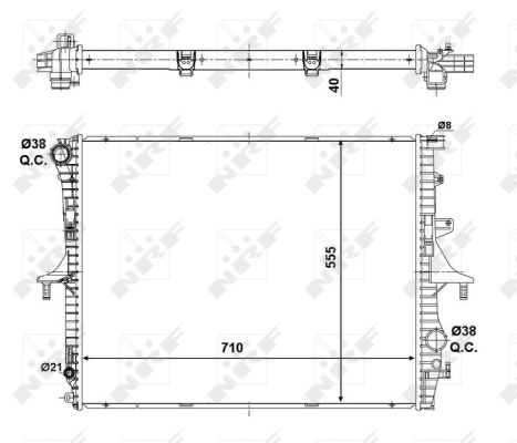 WG1723071 WILMINK GROUP Радиатор, охлаждение двигателя