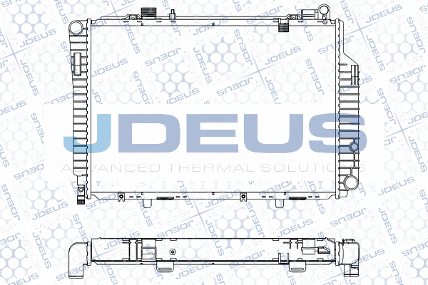 017M36A JDEUS Радиатор, охлаждение двигателя