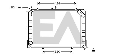 31R71212 EACLIMA Радиатор, охлаждение двигателя