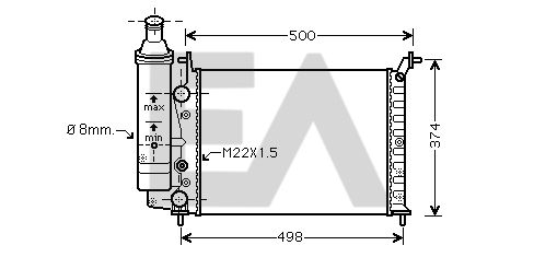 31R25055 EACLIMA Радиатор, охлаждение двигателя