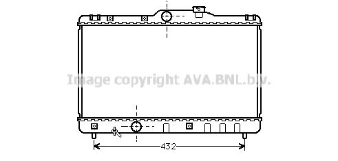 TO2140 AVA QUALITY COOLING Радиатор, охлаждение двигателя