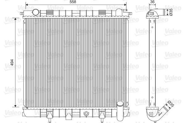 701599 VALEO Радиатор, охлаждение двигателя