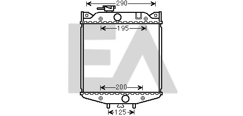 31R19001 EACLIMA Радиатор, охлаждение двигателя