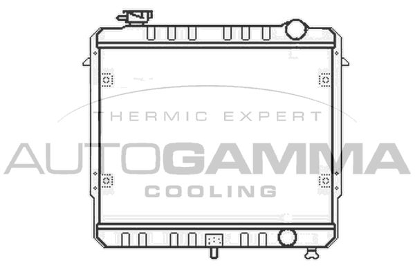 100442 AUTOGAMMA Радиатор, охлаждение двигателя