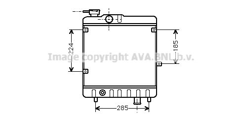 FTA2028 AVA QUALITY COOLING Радиатор, охлаждение двигателя