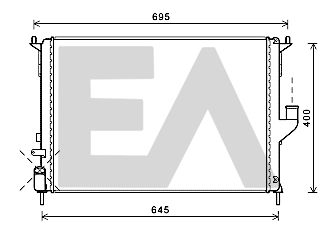 31R60157 EACLIMA Радиатор, охлаждение двигателя