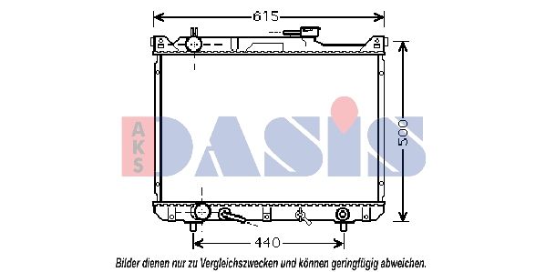 320023N AKS DASIS Радиатор, охлаждение двигателя