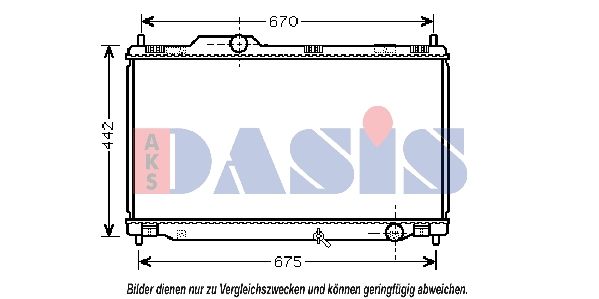 210203N AKS DASIS Радиатор, охлаждение двигателя