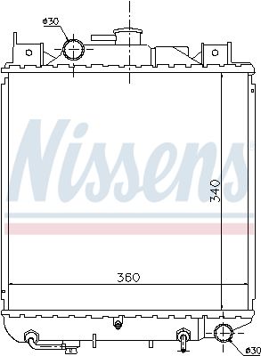 64157 NISSENS Радиатор, охлаждение двигателя