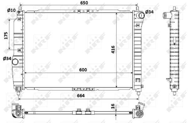 WG1722702 WILMINK GROUP Радиатор, охлаждение двигателя