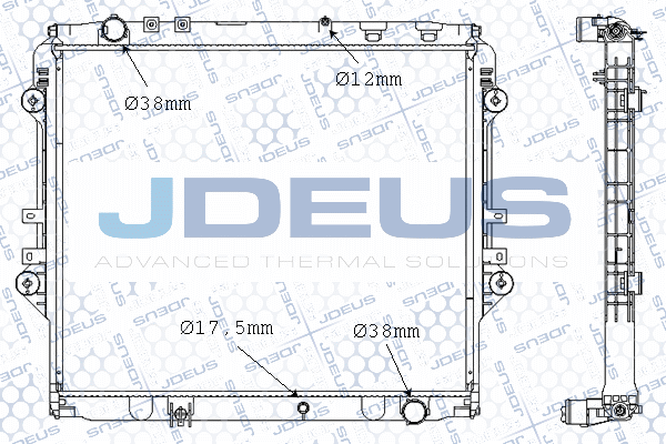 M0281060 JDEUS Радиатор, охлаждение двигателя