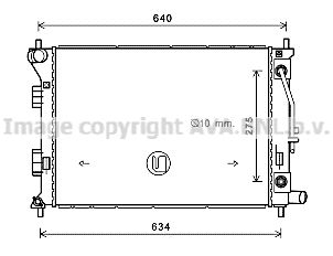 HY2390 AVA QUALITY COOLING Радиатор, охлаждение двигателя