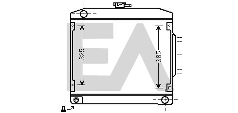 31R50020 EACLIMA Радиатор, охлаждение двигателя