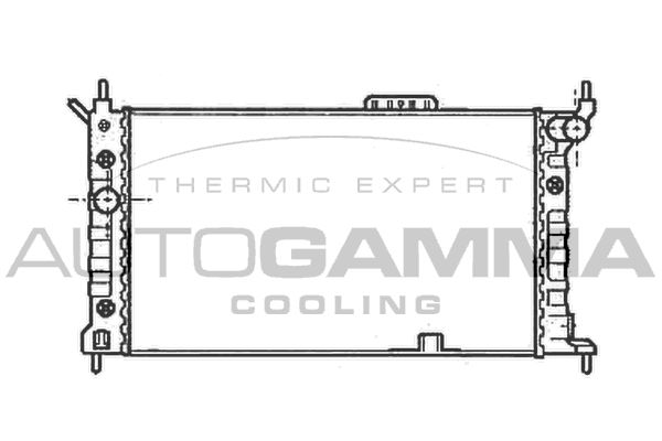 102217 AUTOGAMMA Радиатор, охлаждение двигателя