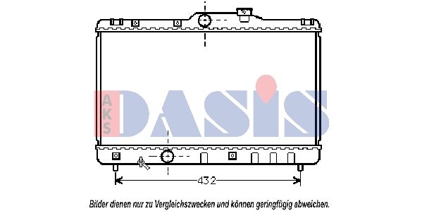 210230N AKS DASIS Радиатор, охлаждение двигателя