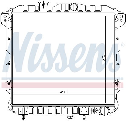 62814 NISSENS Радиатор, охлаждение двигателя