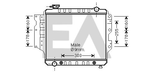 31R33010 EACLIMA Радиатор, охлаждение двигателя