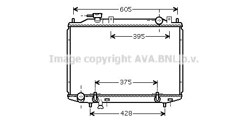 MZ2203 AVA QUALITY COOLING Радиатор, охлаждение двигателя