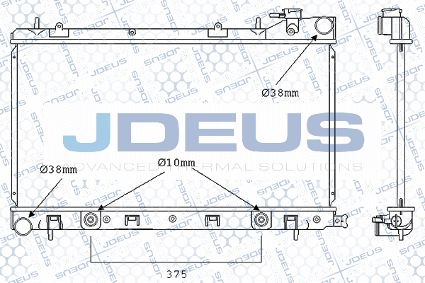 M0260090 JDEUS Радиатор, охлаждение двигателя