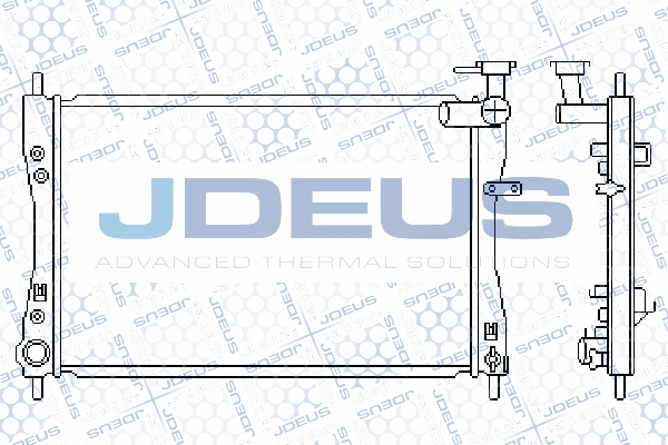 018M38 JDEUS Радиатор, охлаждение двигателя