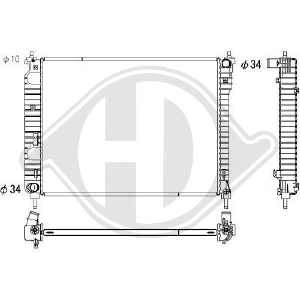 DCM2677 DIEDERICHS Радиатор, охлаждение двигателя
