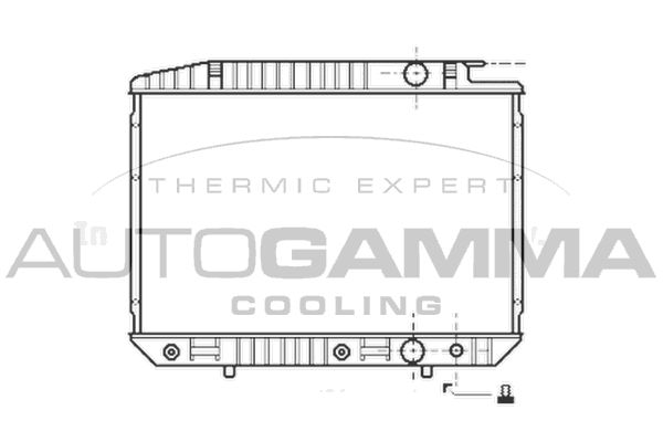 100561 AUTOGAMMA Радиатор, охлаждение двигателя