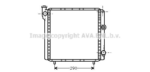 RT2040 AVA QUALITY COOLING Радиатор, охлаждение двигателя