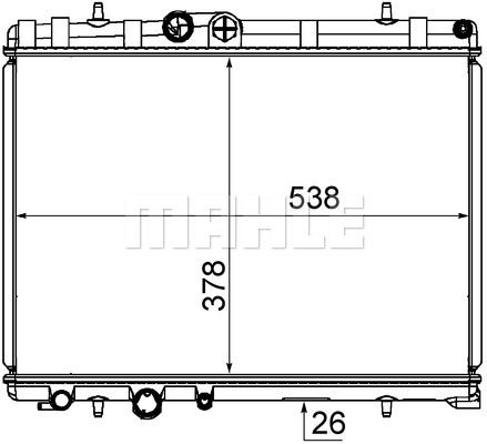 CR1863000S MAHLE Радиатор, охлаждение двигателя