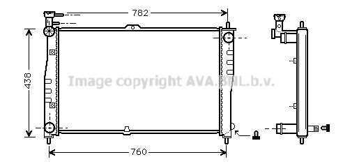 KA2020 AVA QUALITY COOLING Радиатор, охлаждение двигателя