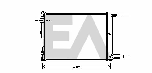 31R10053 EACLIMA Радиатор, охлаждение двигателя