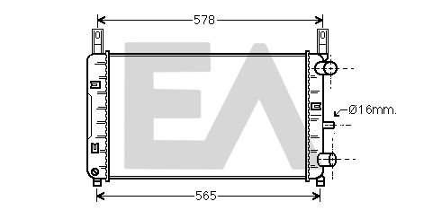 31R22109 EACLIMA Радиатор, охлаждение двигателя