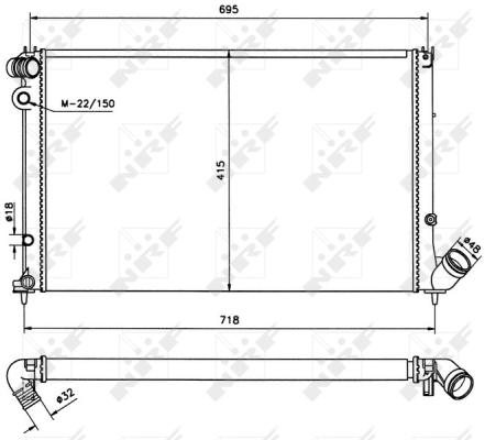 WG1723110 WILMINK GROUP Радиатор, охлаждение двигателя