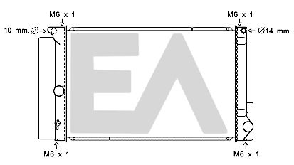 31R71276 EACLIMA Радиатор, охлаждение двигателя