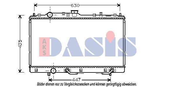 140034N AKS DASIS Радиатор, охлаждение двигателя