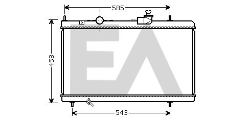 31R10103 EACLIMA Радиатор, охлаждение двигателя