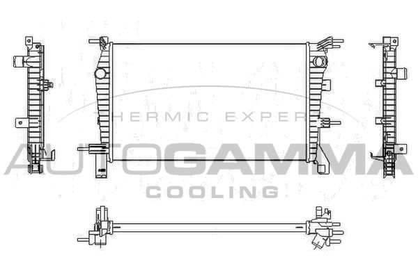 107538 AUTOGAMMA Радиатор, охлаждение двигателя