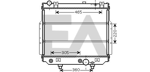 31R33025 EACLIMA Радиатор, охлаждение двигателя