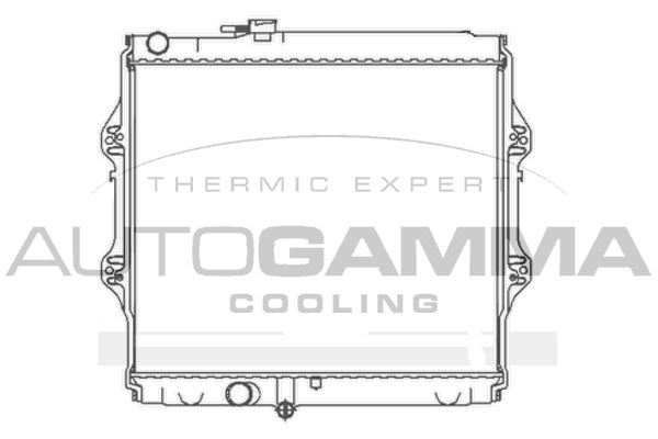 104729 AUTOGAMMA Радиатор, охлаждение двигателя