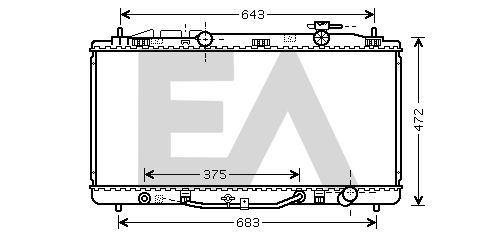 31R71235 EACLIMA Радиатор, охлаждение двигателя