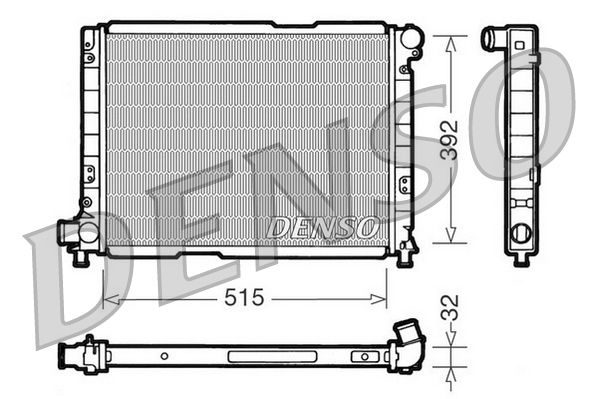 DRM09050 DENSO Радиатор, охлаждение двигателя