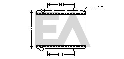 31R55043 EACLIMA Радиатор, охлаждение двигателя