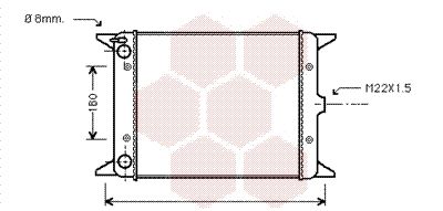 58002013 VAN WEZEL Радиатор, охлаждение двигателя