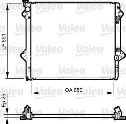 735568 VALEO Радиатор, охлаждение двигателя