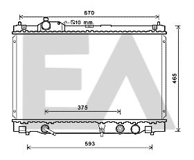 31R71273 EACLIMA Радиатор, охлаждение двигателя