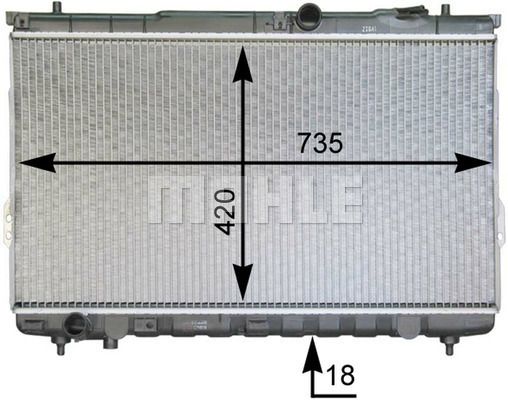 WG2182504 WILMINK GROUP Радиатор, охлаждение двигателя